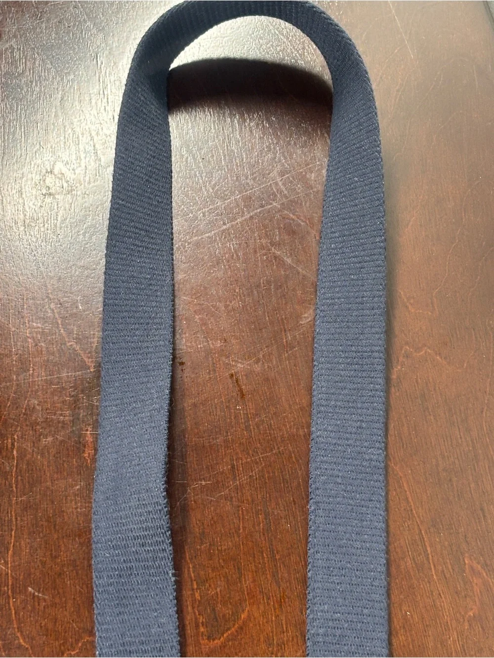 Source Unknown Men's Canvas Belt in Dark Blue with Silver Buckle